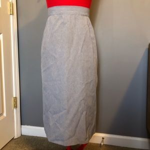VINTAGE HOMEADE? BEAUTIFUL STRIPED PENCIL SKIRT